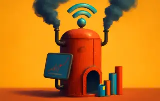 Industrial machine WiFi signal graphs