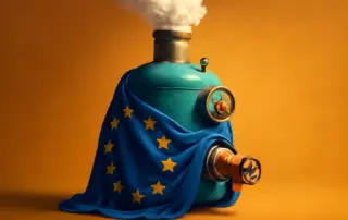 European Union steam engine flag