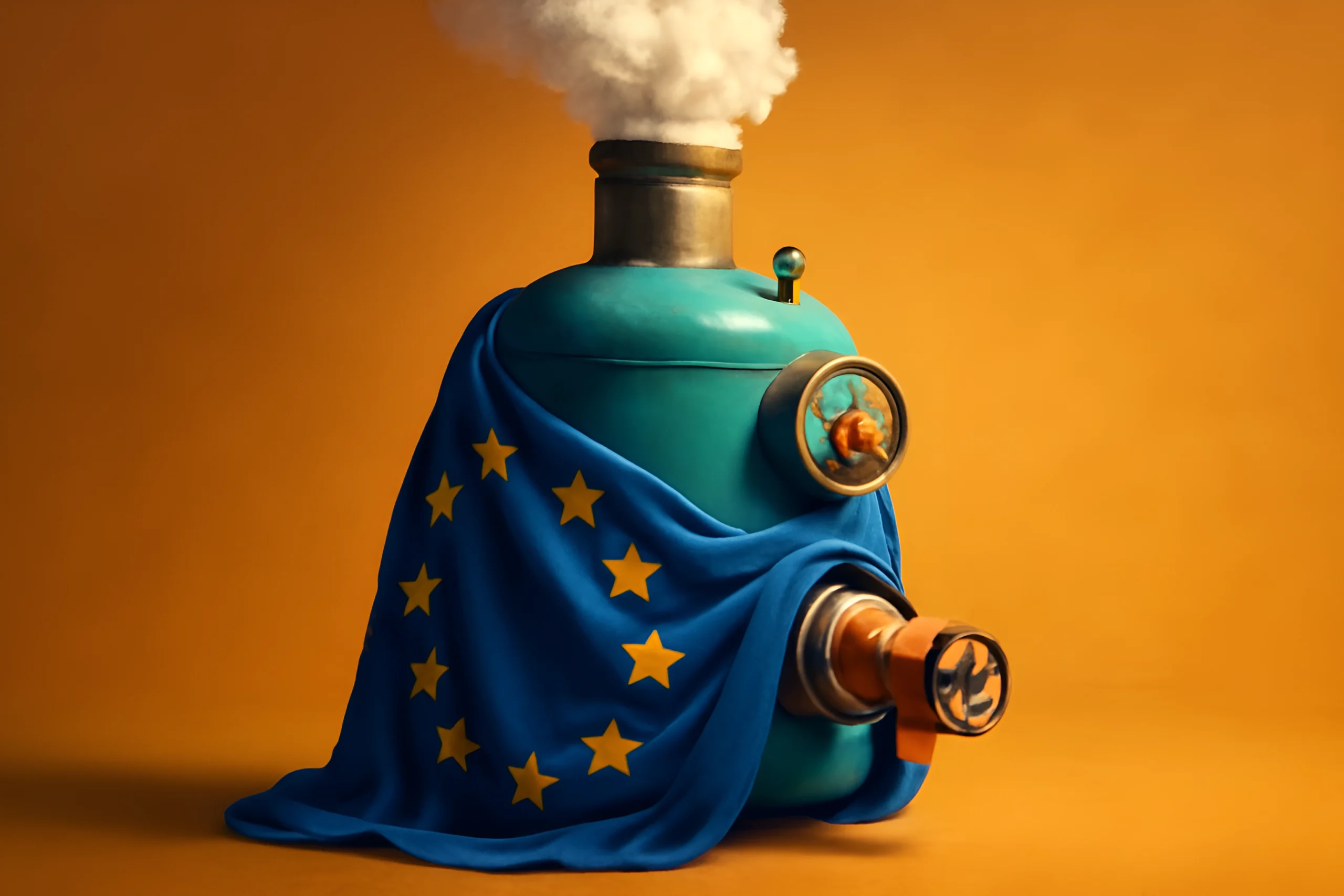 EU Steam Engine European Union steam engine flag