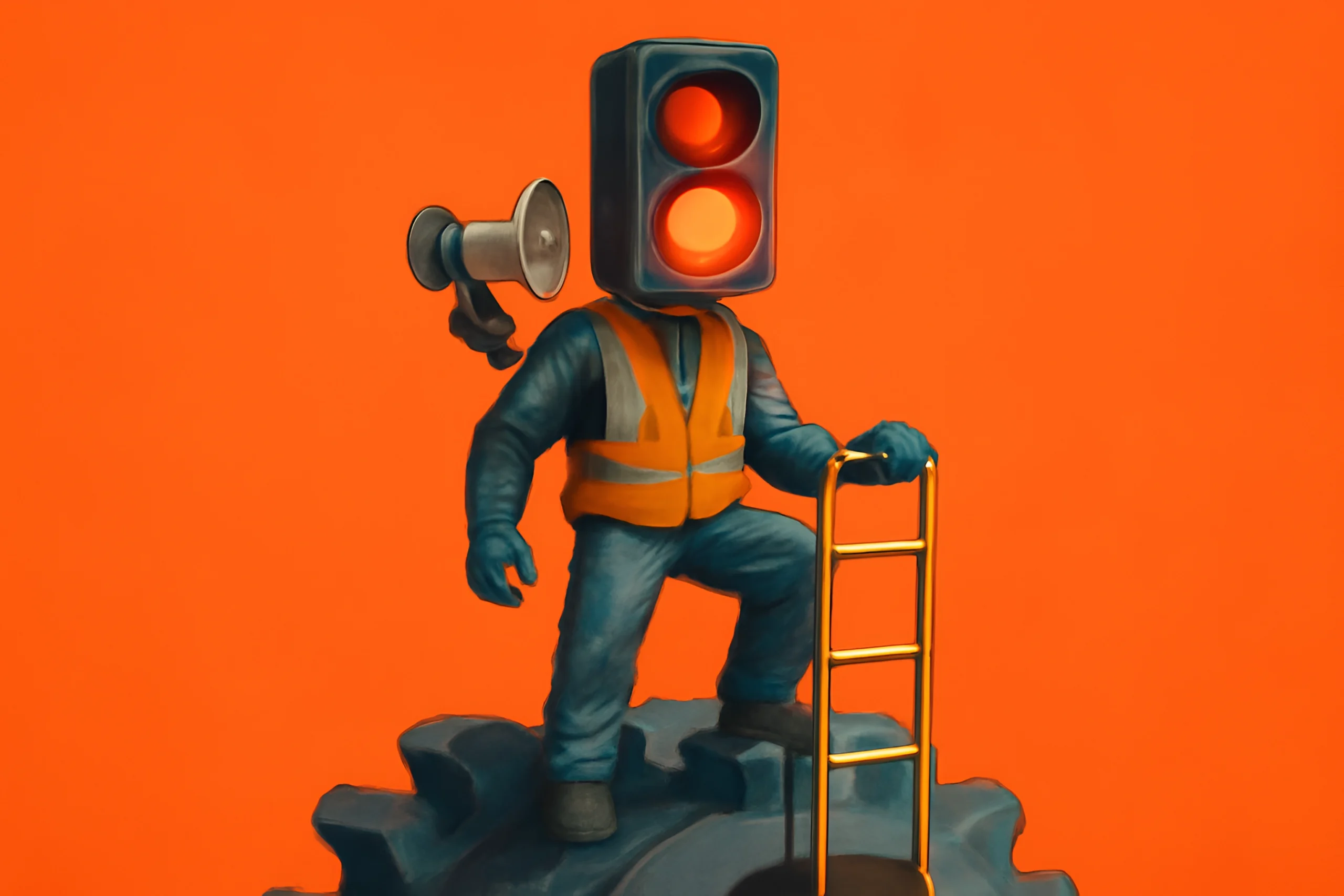 Traffic Light Safety Traffic light head figure safety gear