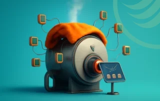 AI machine with multiple connected screens