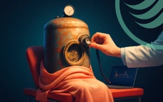 Rusty vintage diving helmet inspection